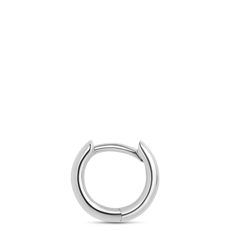 10mm Tiny Hoop Earrings, 14K White Gold image number 1