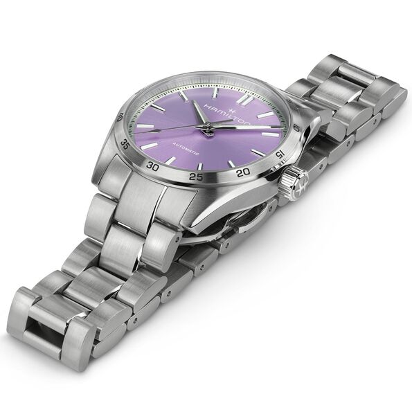 Hamilton Jazzmaster Performer Auto Watch Purple Dial, 34mm