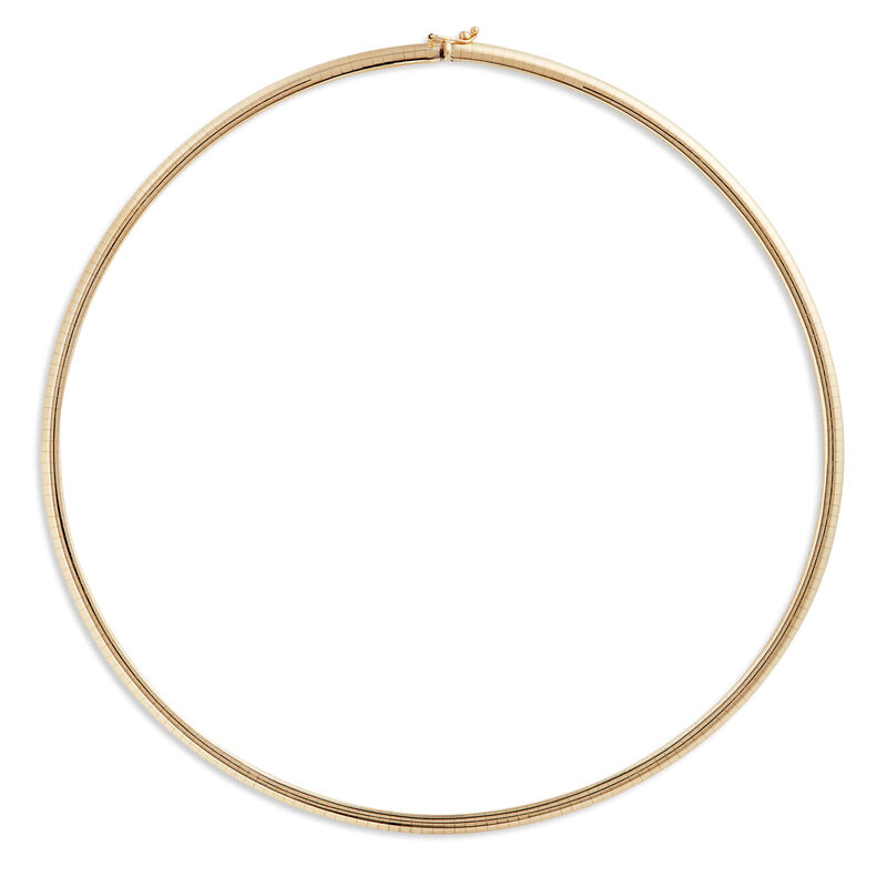 Toscano Omega Neck Chain, 14K Yellow Gold image number 0