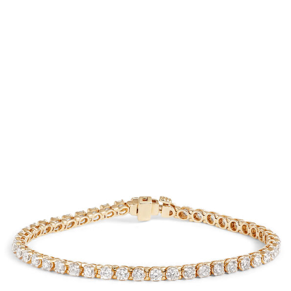 Rose & White Gold Diamond Bangle Bracelet 18K, .15 Carat, Women's, by Ben Bridge Jewelers