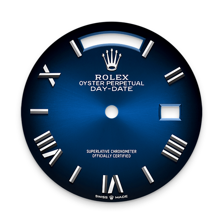 Blue ombré dial