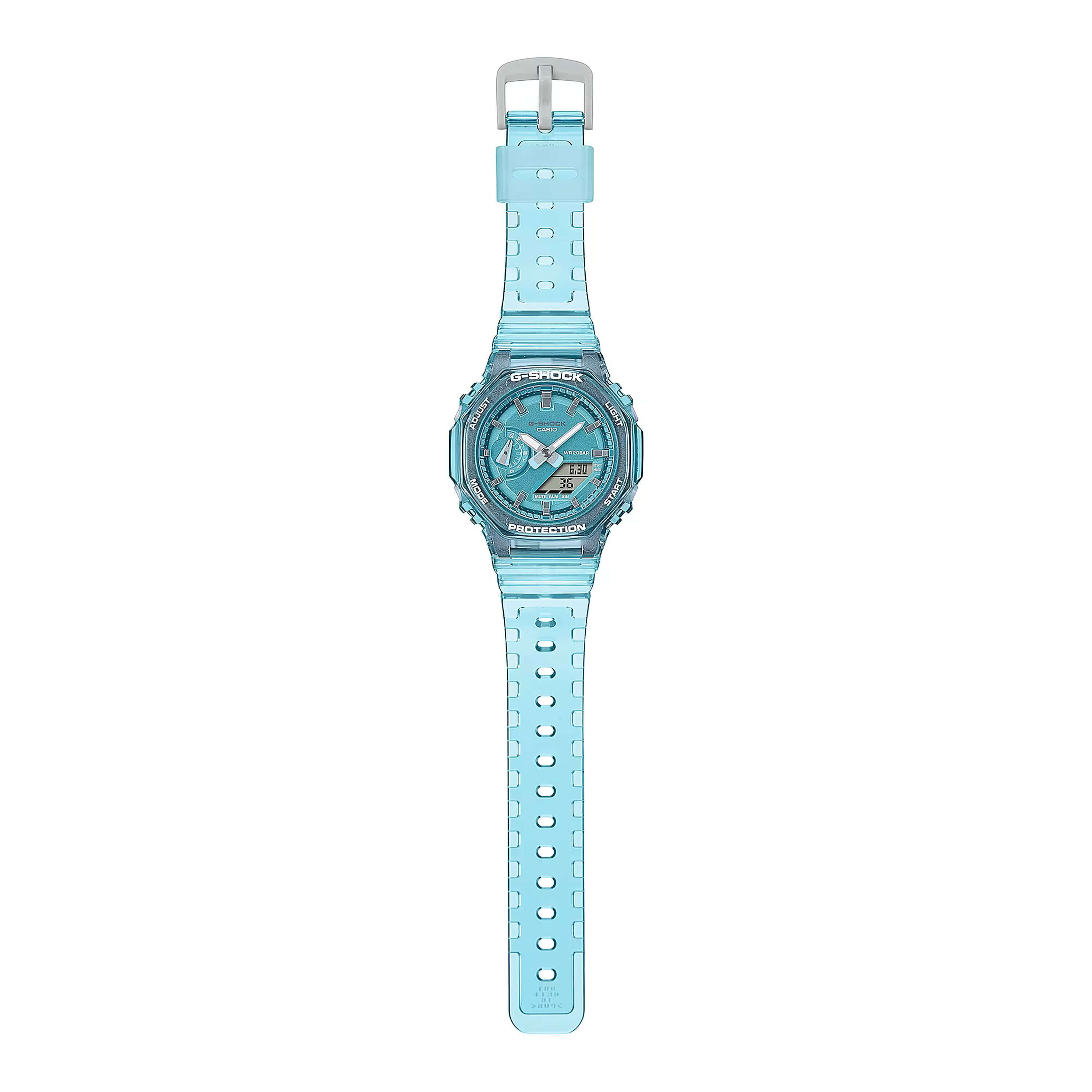 G-Shock Analog-Digital Watch Blue Metallic Case and Dial, 46mm