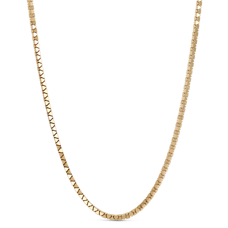 Toscano 24-Inch Pyramid Link Necklace, 14K Yellow Gold image number 0