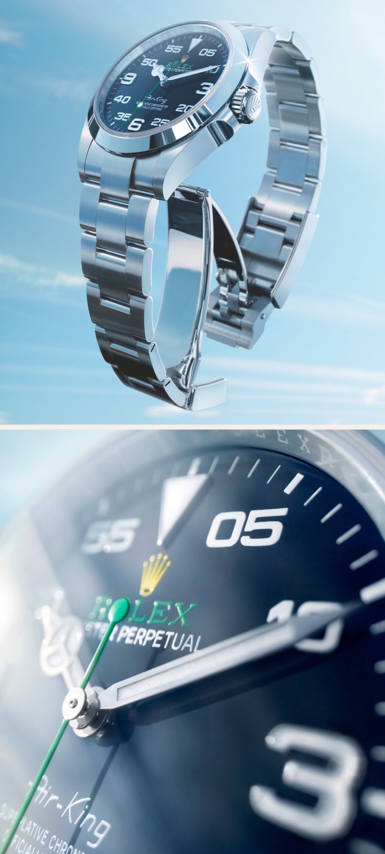 Rolex Air-King Take to the skies