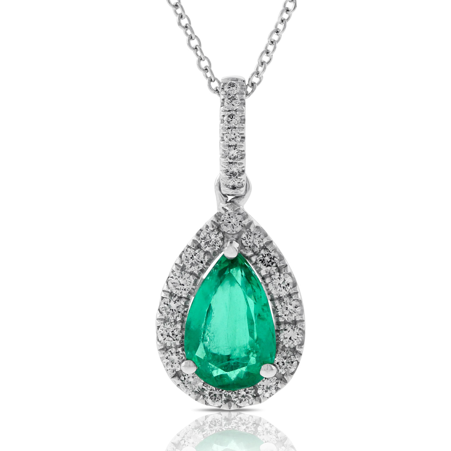 Emerald & Diamond Pendant 14K | Ben Bridge Jeweler
