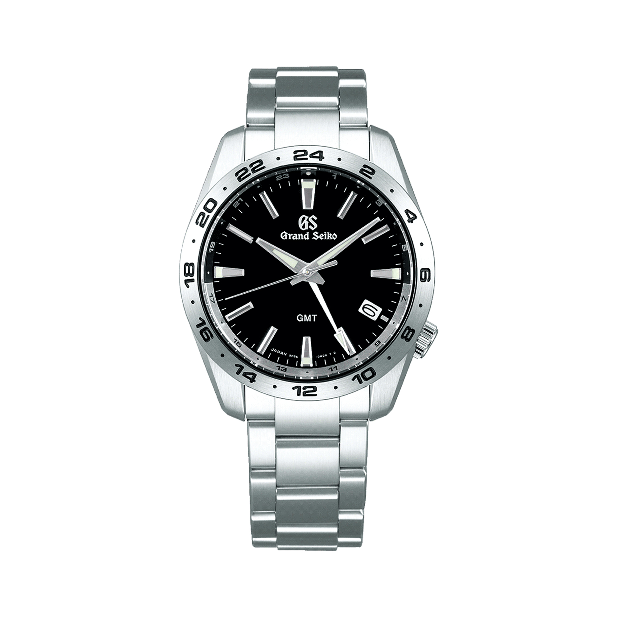 Grand Seiko Sport Collection Watch Black Dial Steel Bracelet, 39mm SBGN027  Black