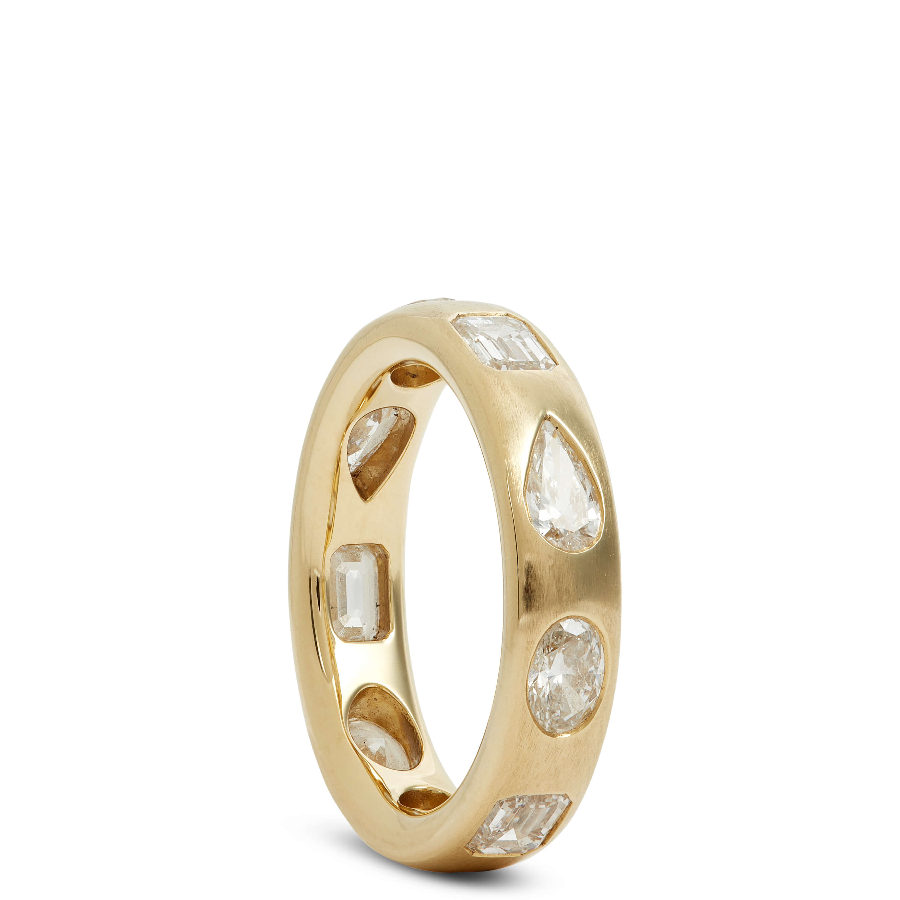 Diamond Anniversary Band, 18k Yellow Gold