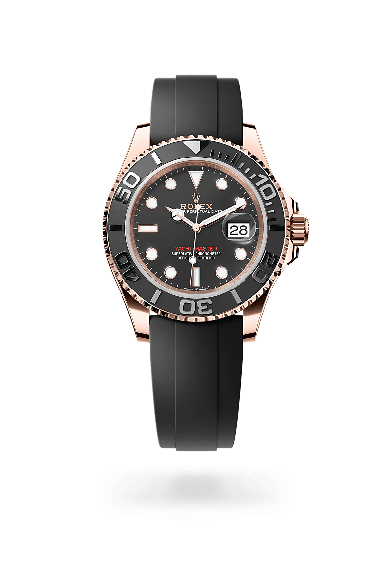 rolex yacht-master in 18 kt everose gold, m126655-0002 - ben bridge