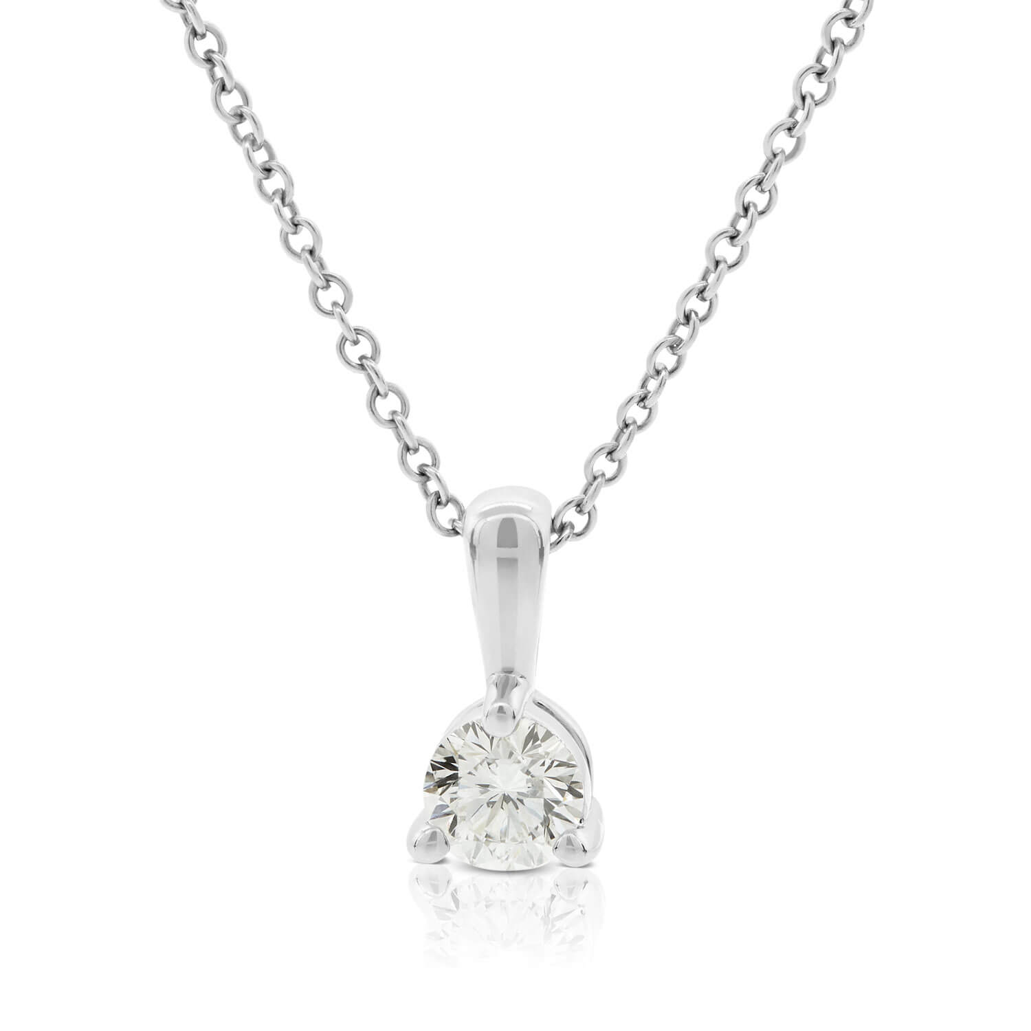 Ben Bridge Signature Diamond Necklace 18K, 1/3 ct.