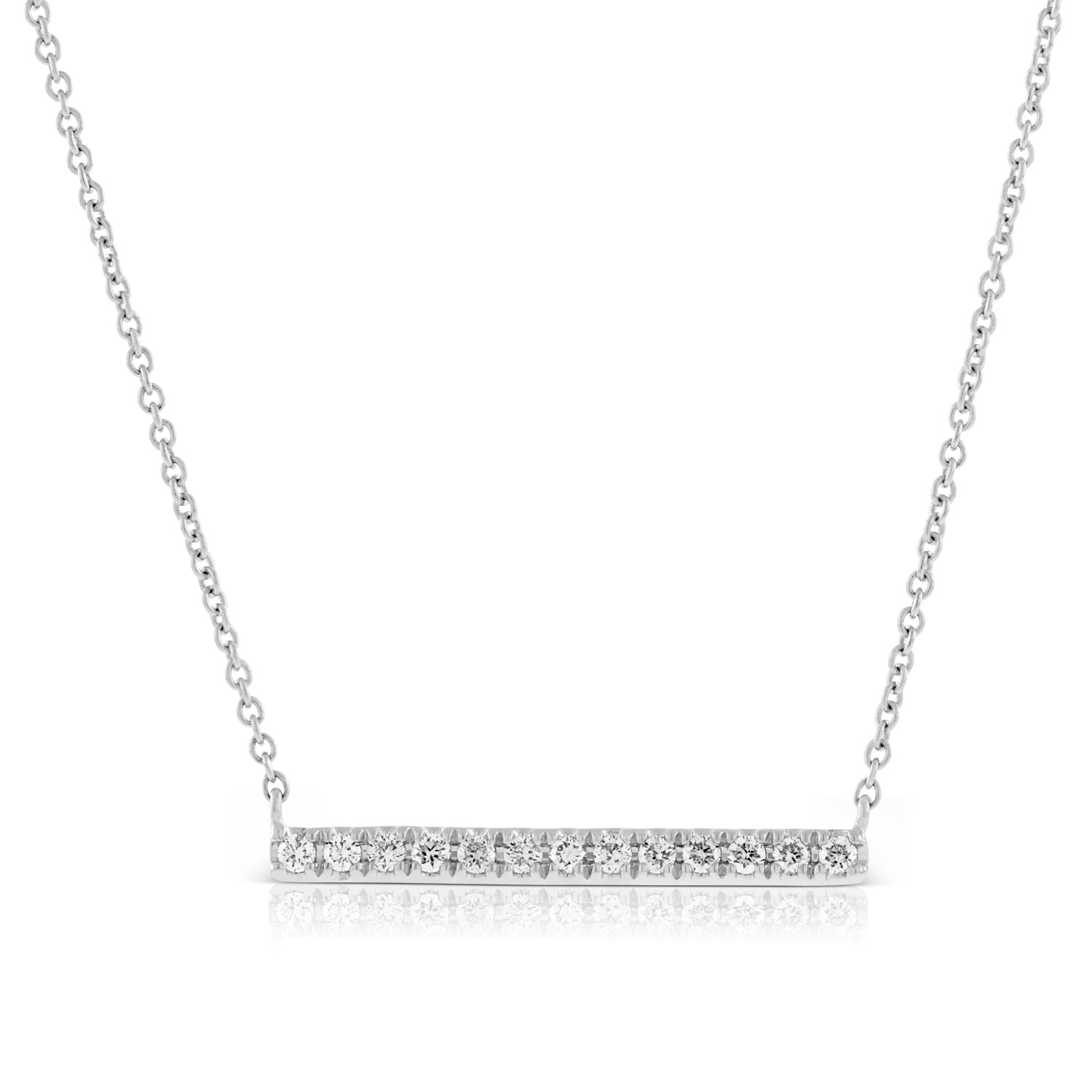 bar diamond pendant