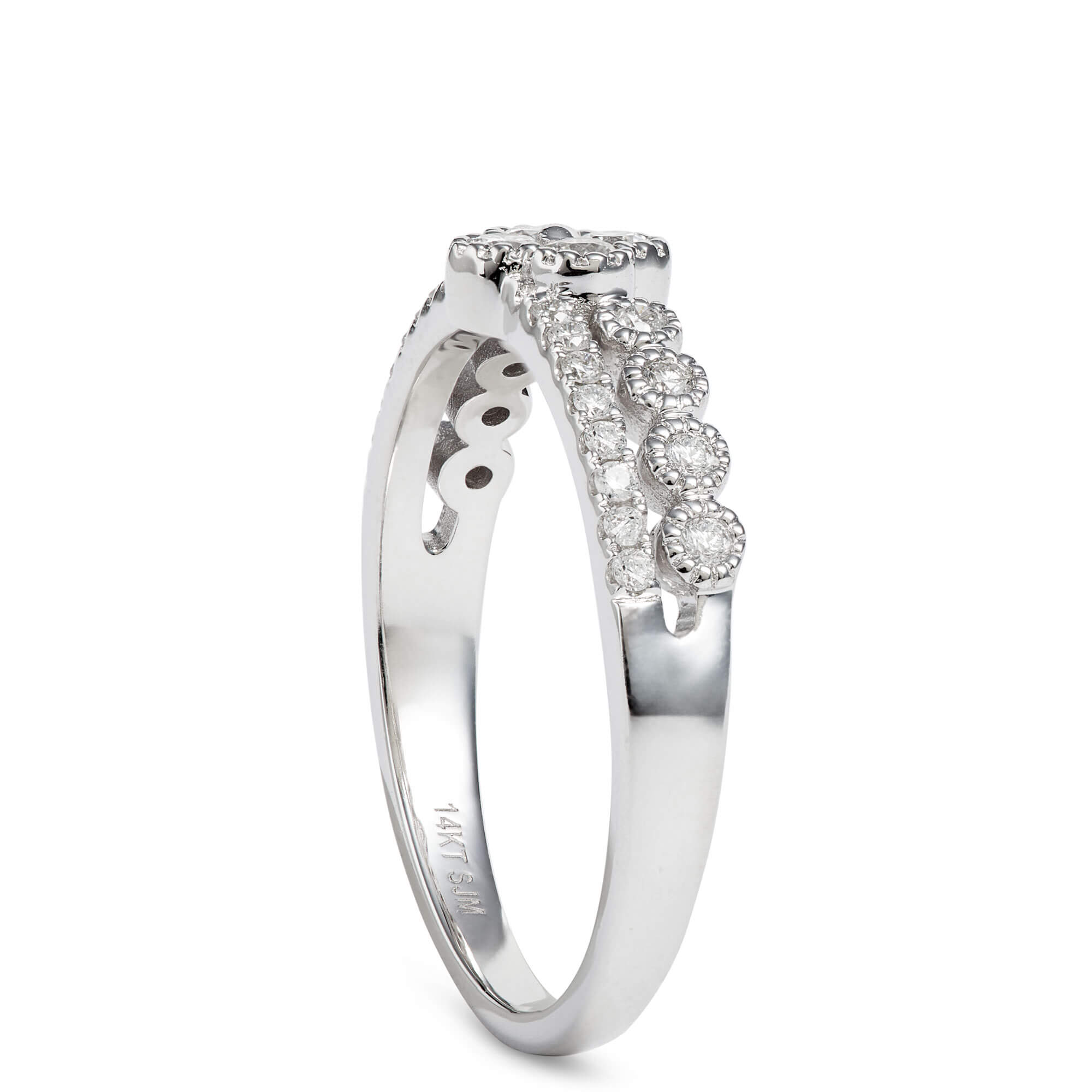 Dujour Four-Cluster Diamond, Two-Row Ring