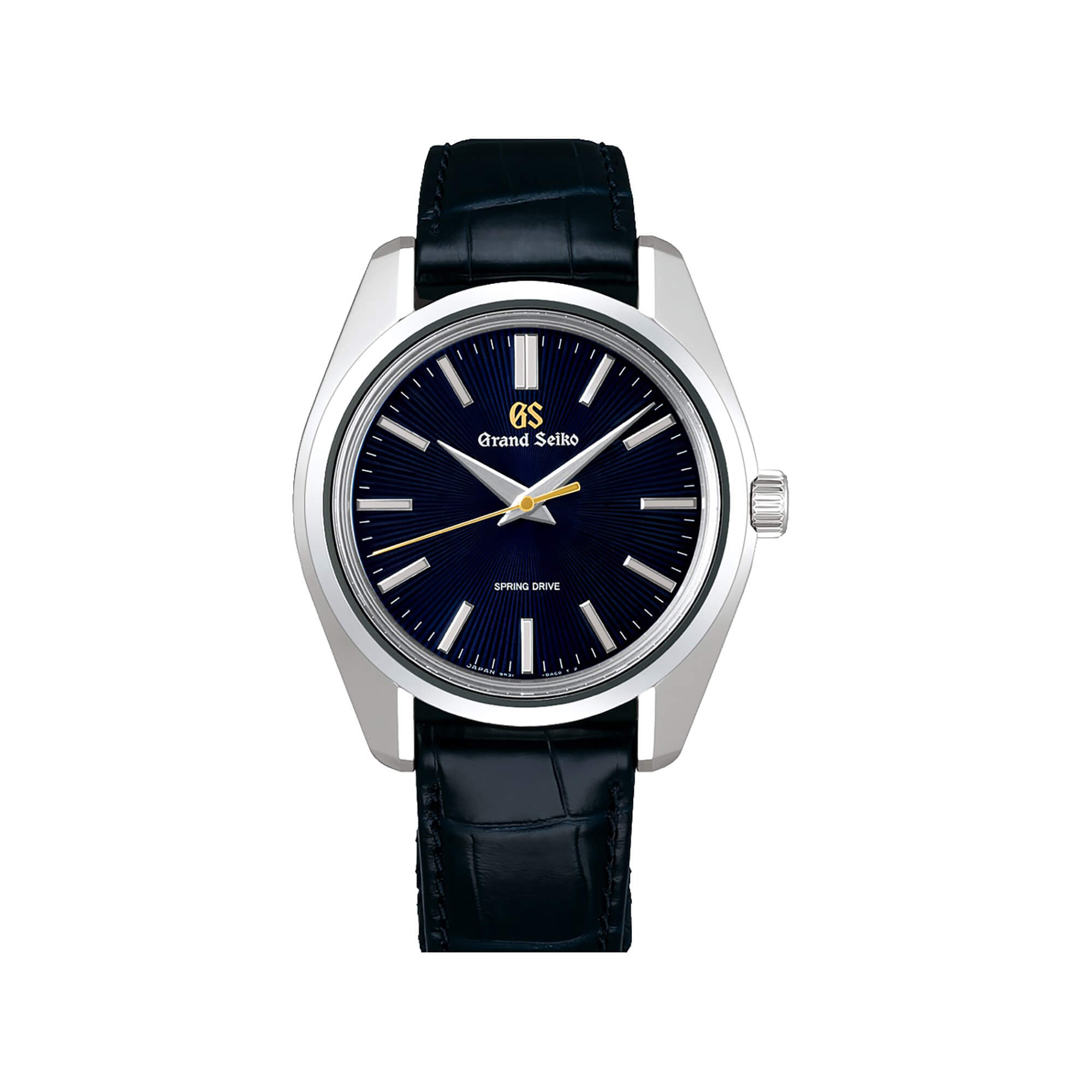 Grand Seiko Heritage Collection Watch Blue Dial Black Leather