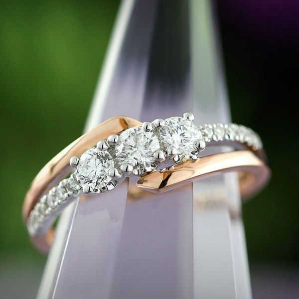 Three Stone Diamond Ring 14K | Ben Bridge Jeweler