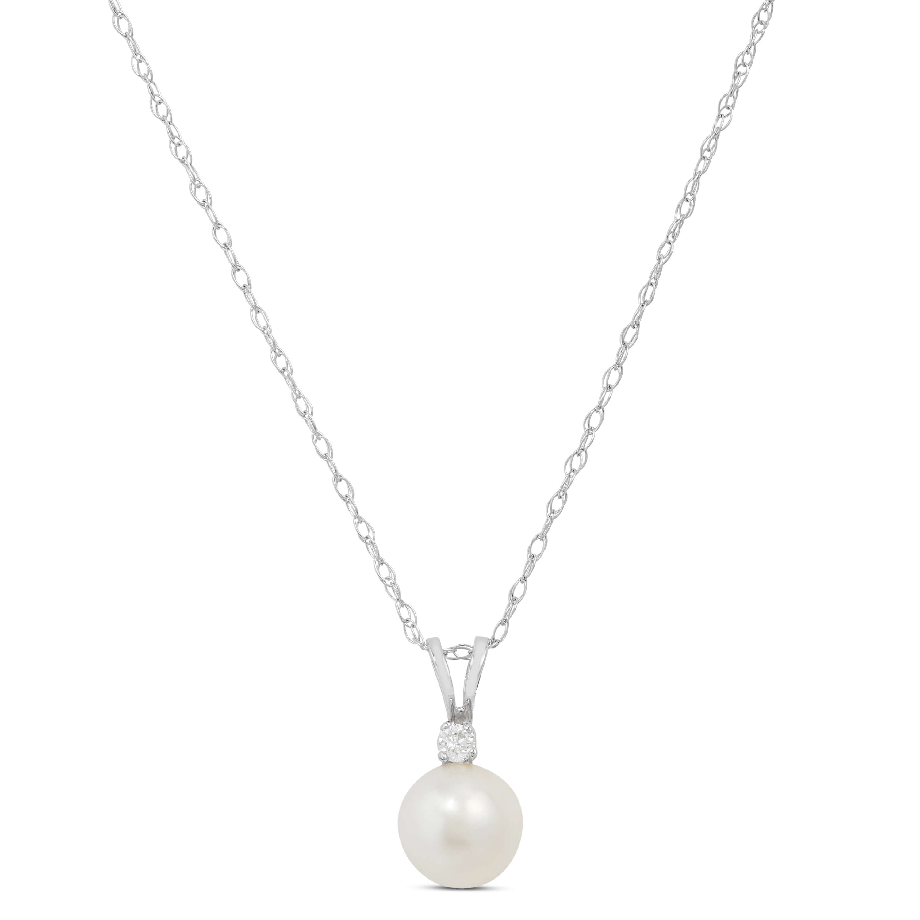 Cultured Freshwater 8mm, Pearl Strand 14K, 18 White Gold, Women's Necklace, by Ben Bridge Jewelers