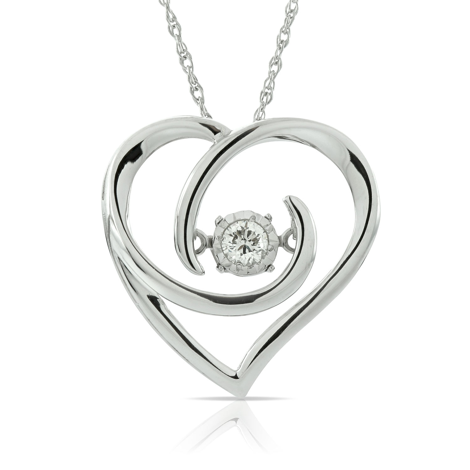 Diamond Heart Pendant - 002-165-01436