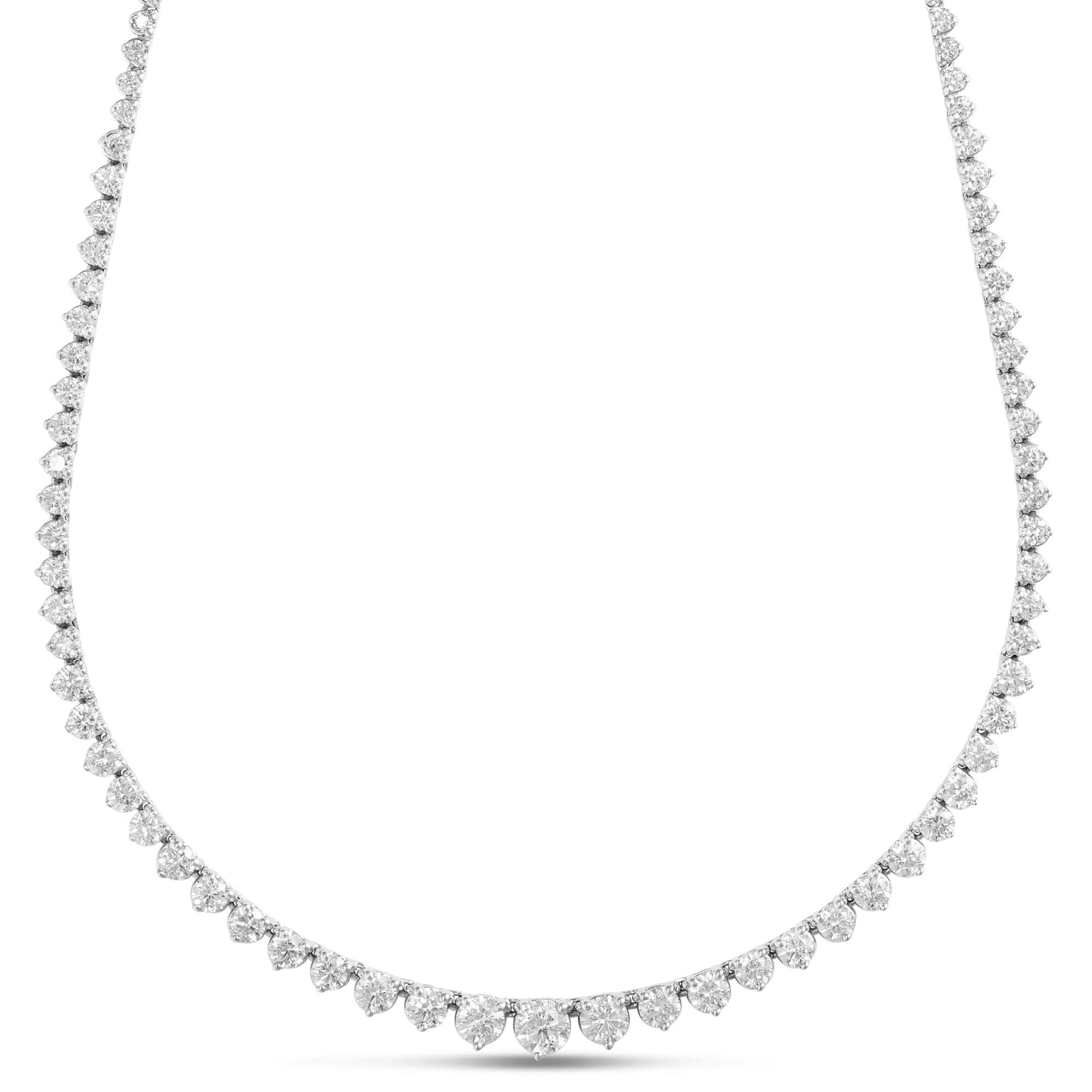 Riviera Diamond Necklace 14K, 8 ctw.