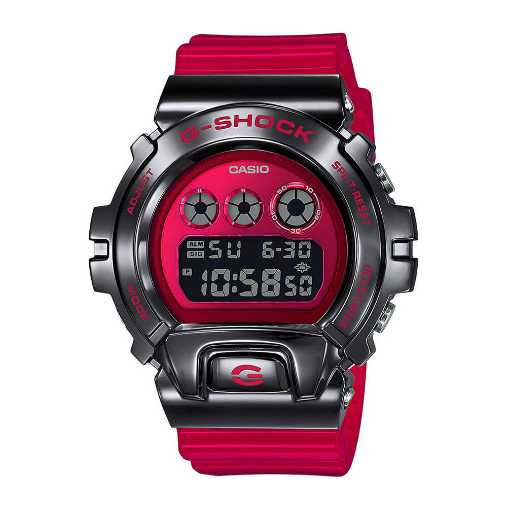 g shock transparent red