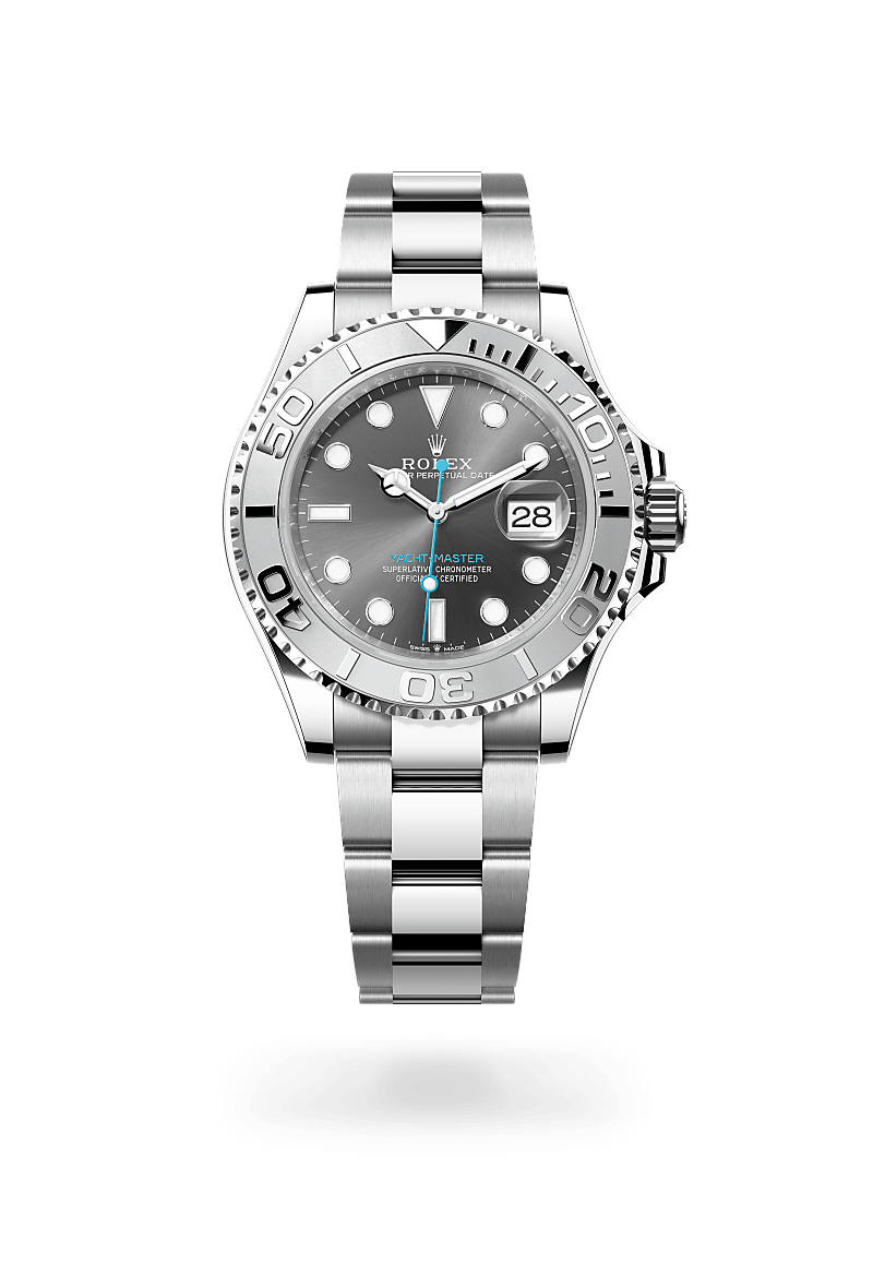 rolex yacht-master in rolesium - combination of
                oystersteel and platinum, m126622-0001 - ben bridge