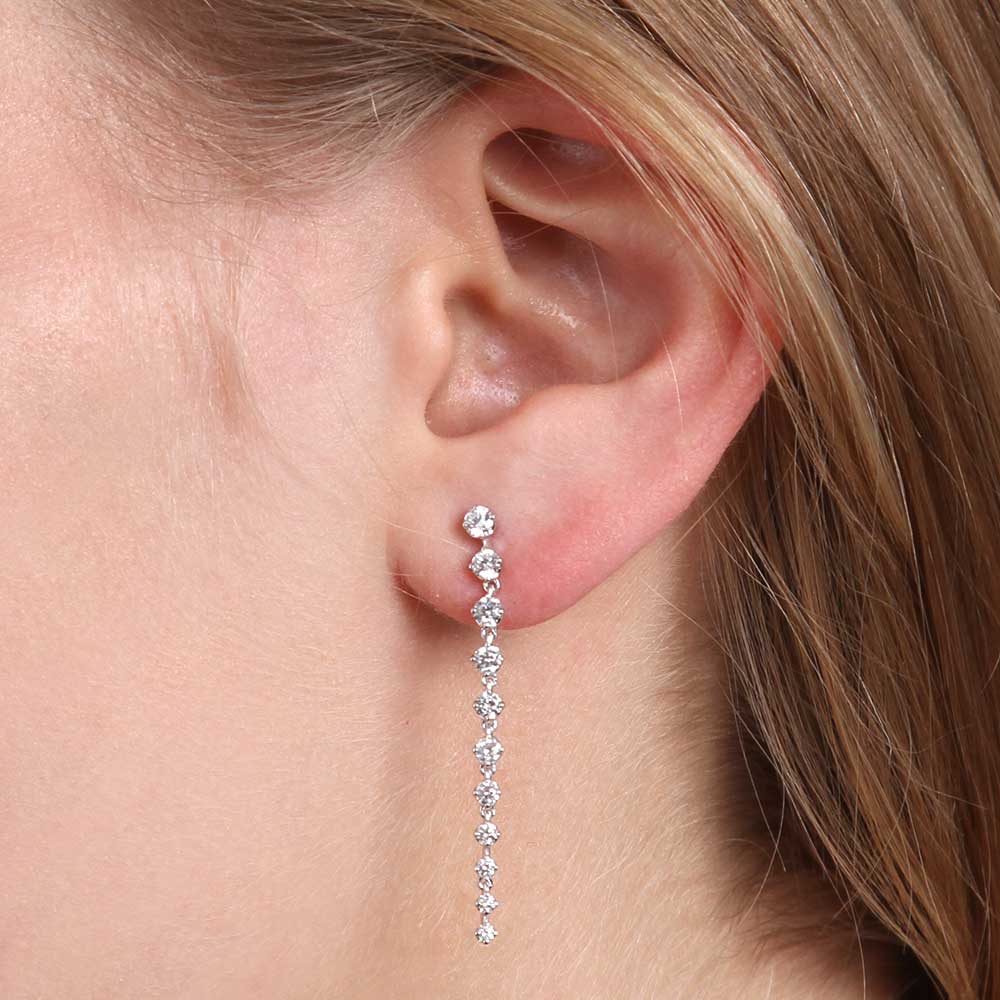 Graduated Diamond Dangle Earrings 14k Ben Bridge Jeweler