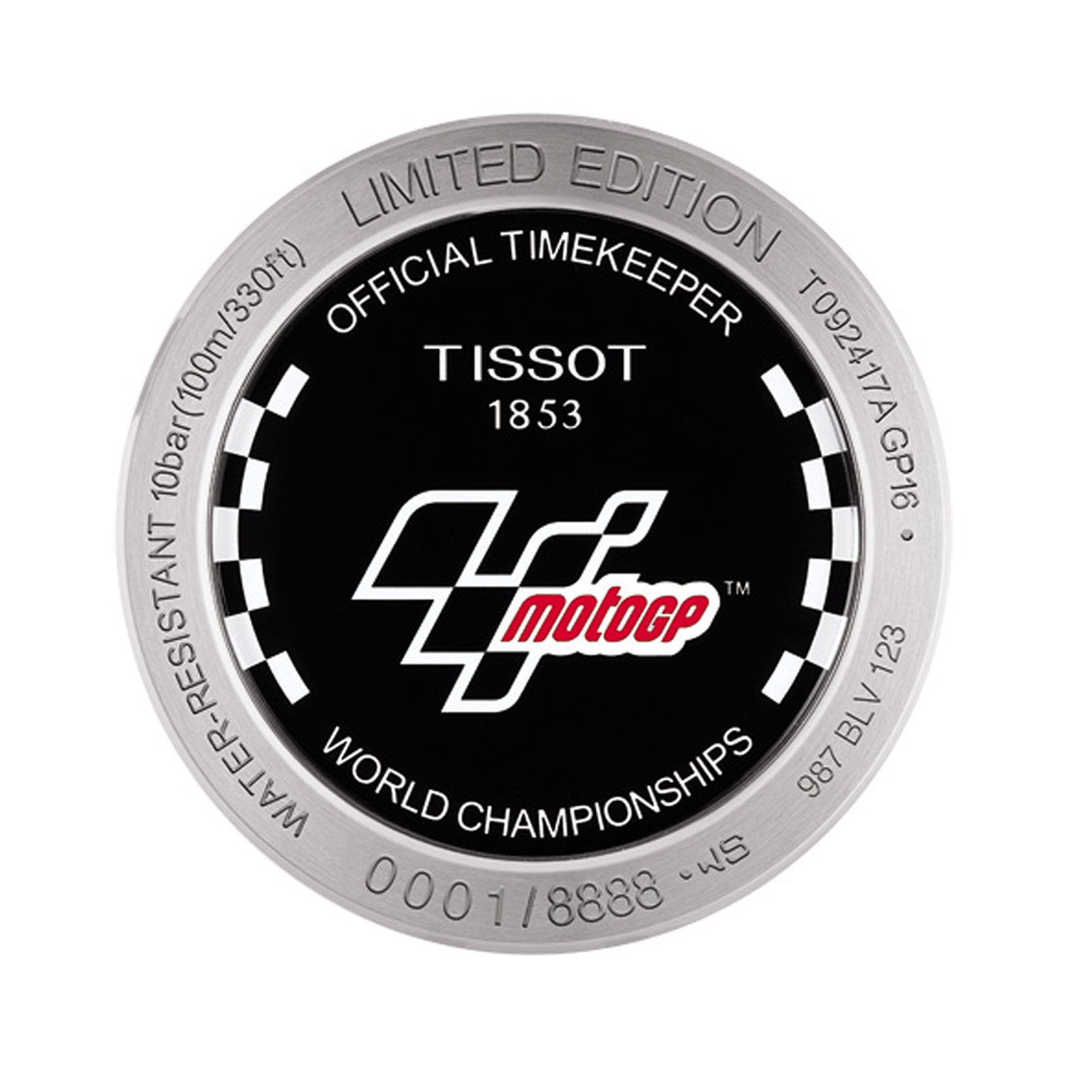 Tissot T Race MotoGP 2016 Chronograph Black PVD Watch 45mm