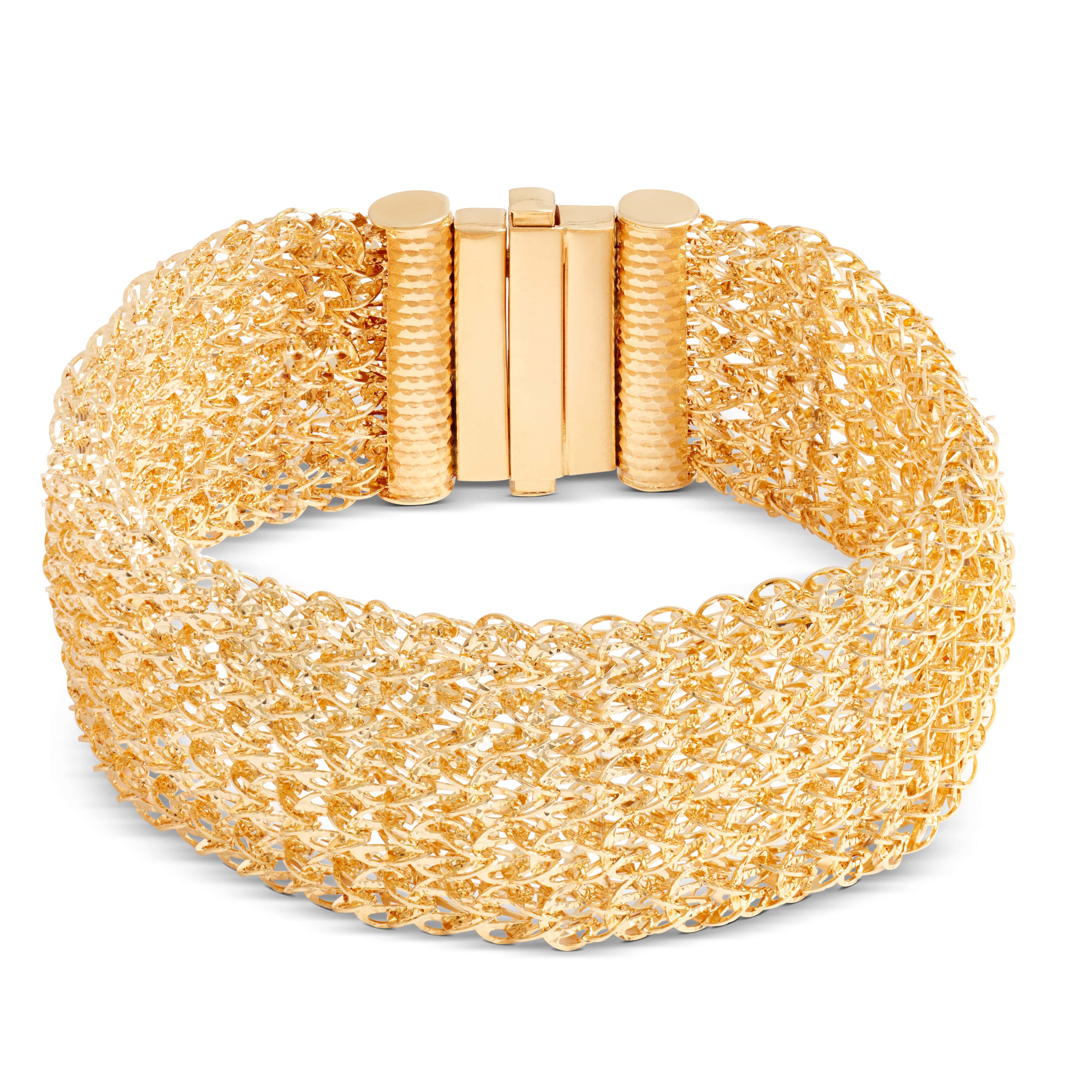 Toscano Yellow Gold Collection Toscano Soft Link 14K Yellow Gold Bracelet, 14K Yellow Gold, Women's | Ben Bridge Jewelers