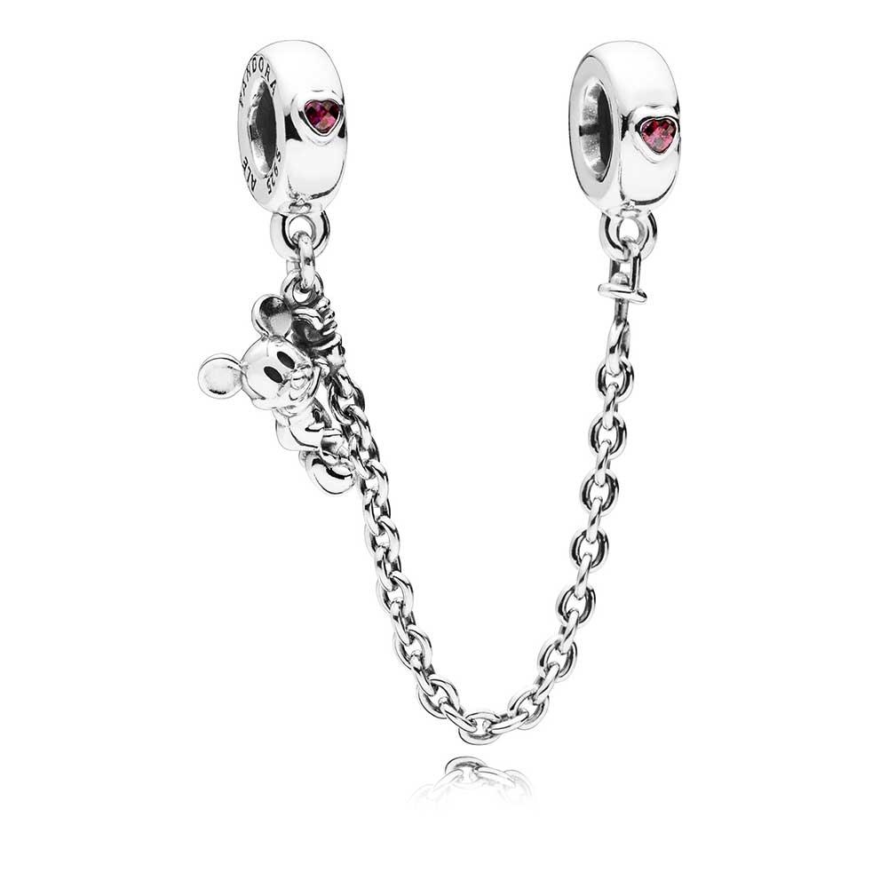 Pandora Disney, Climbing Mickey CZ Safety Chain