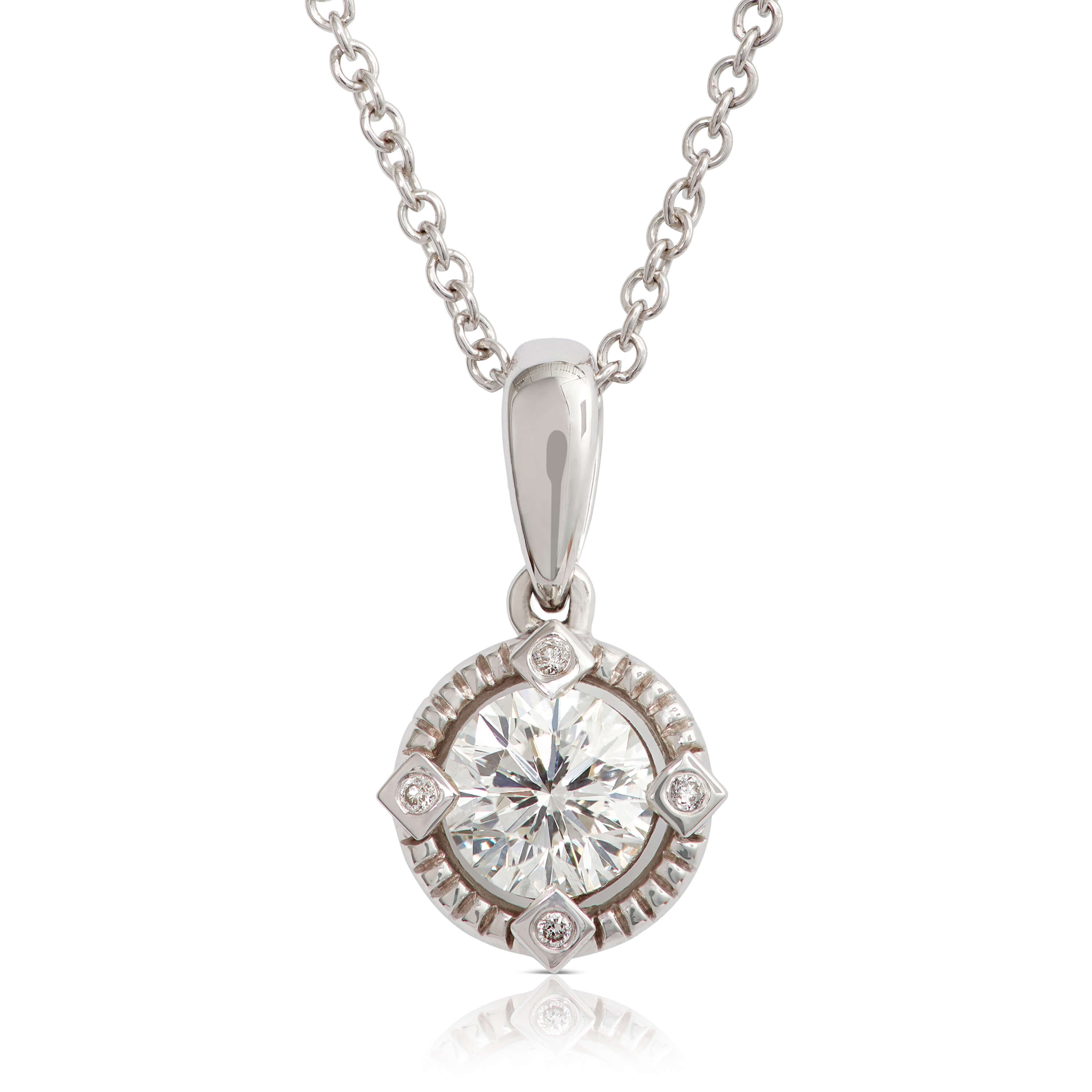 Ben Bridge Signature Diamond Necklace 18K, 1/2 ct.