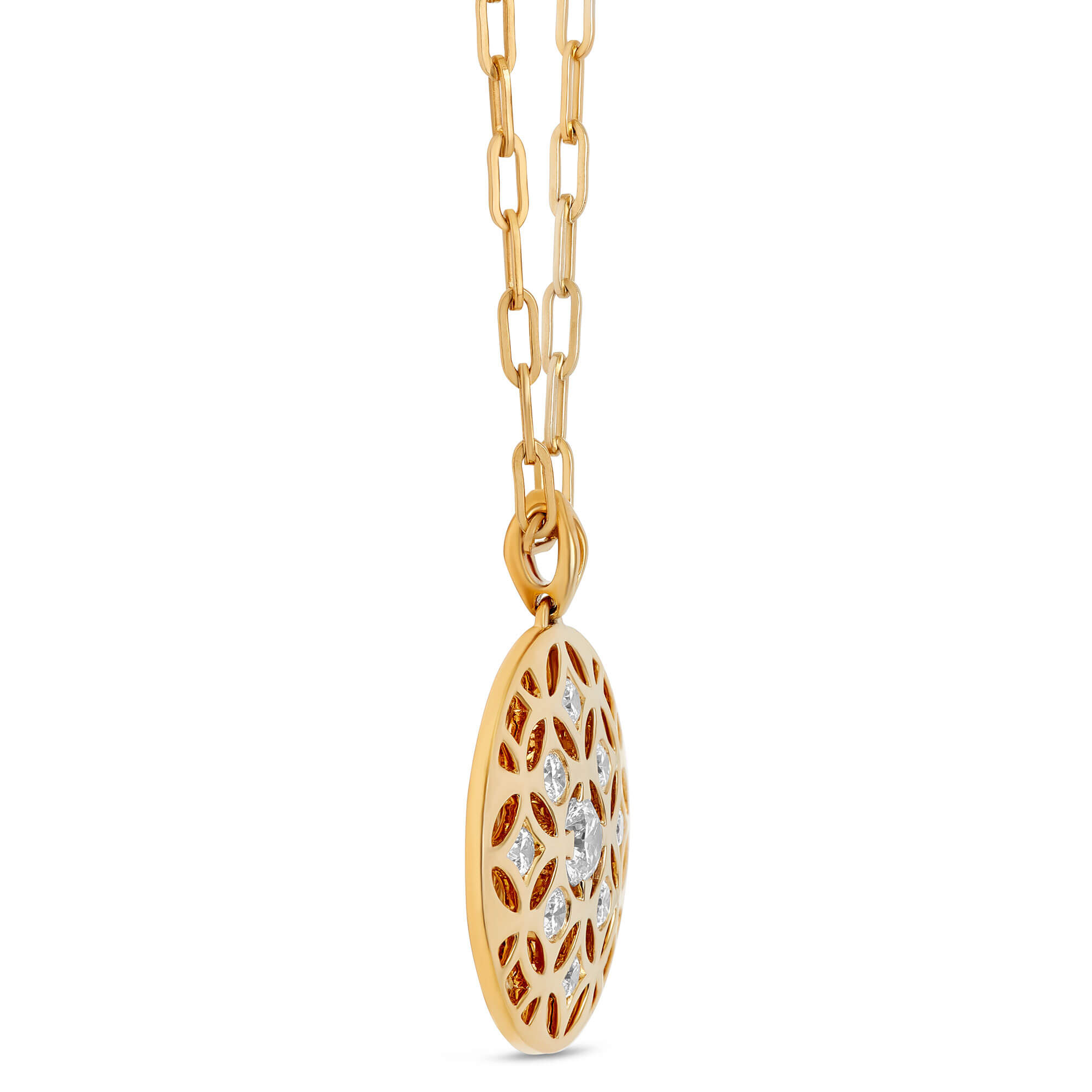 Mini Dog Tag Pendant, 14K Yellow Gold, Women's Necklace, by Ben Bridge Jewelers
