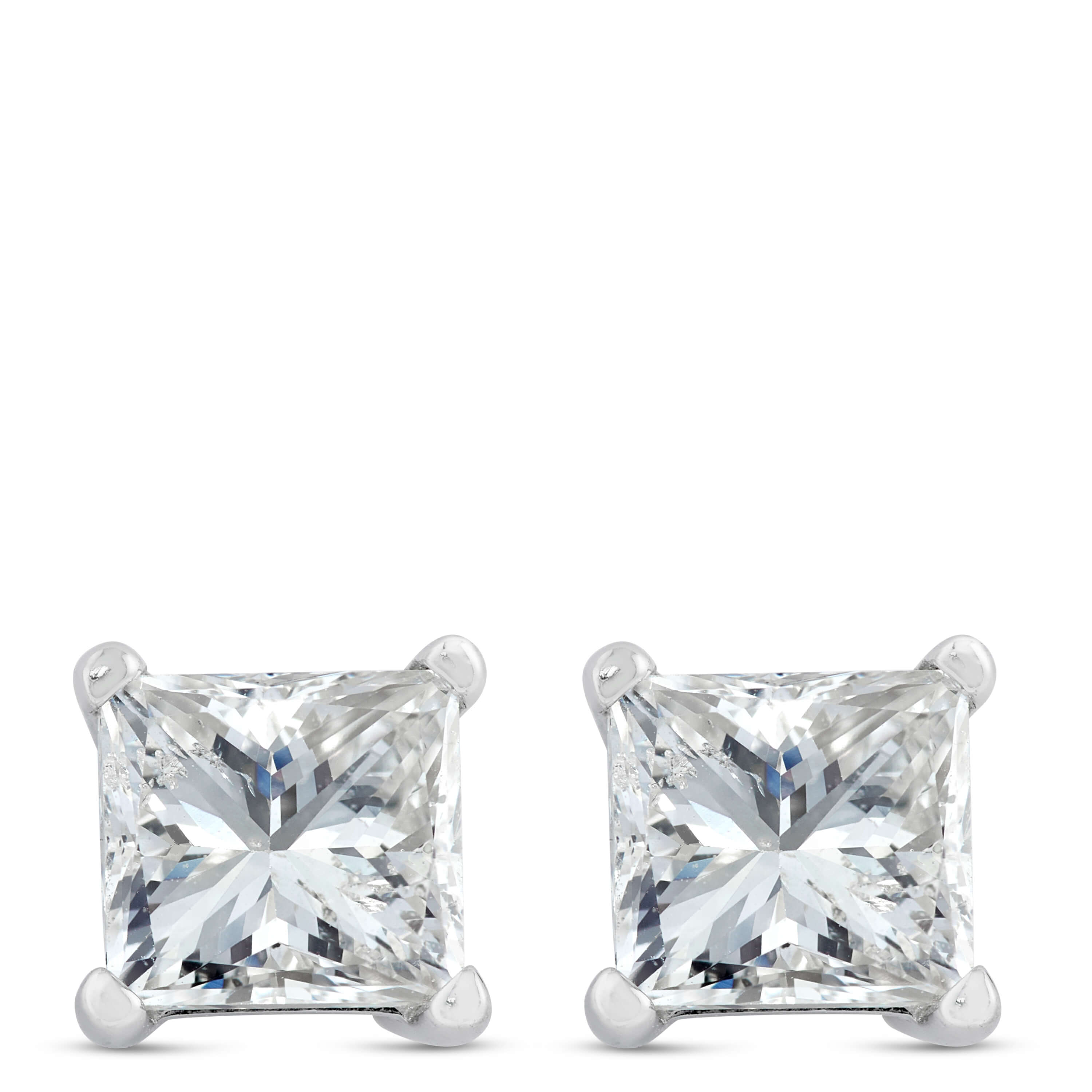 Beladora Bespoke Princess-Cut Diamond Stud Earring