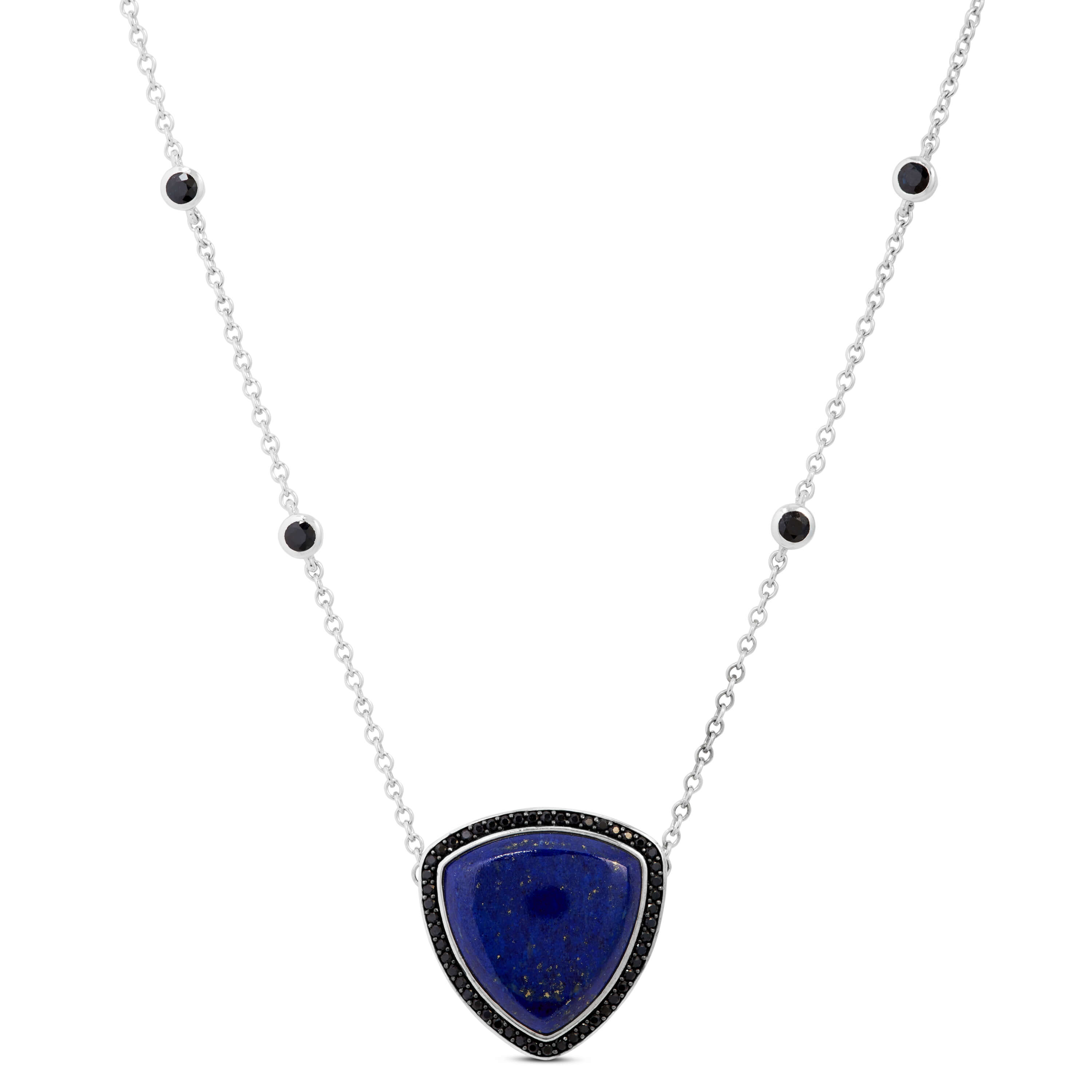 Lisa Bridge Lapis Lazuli & Black Sapphire Necklace