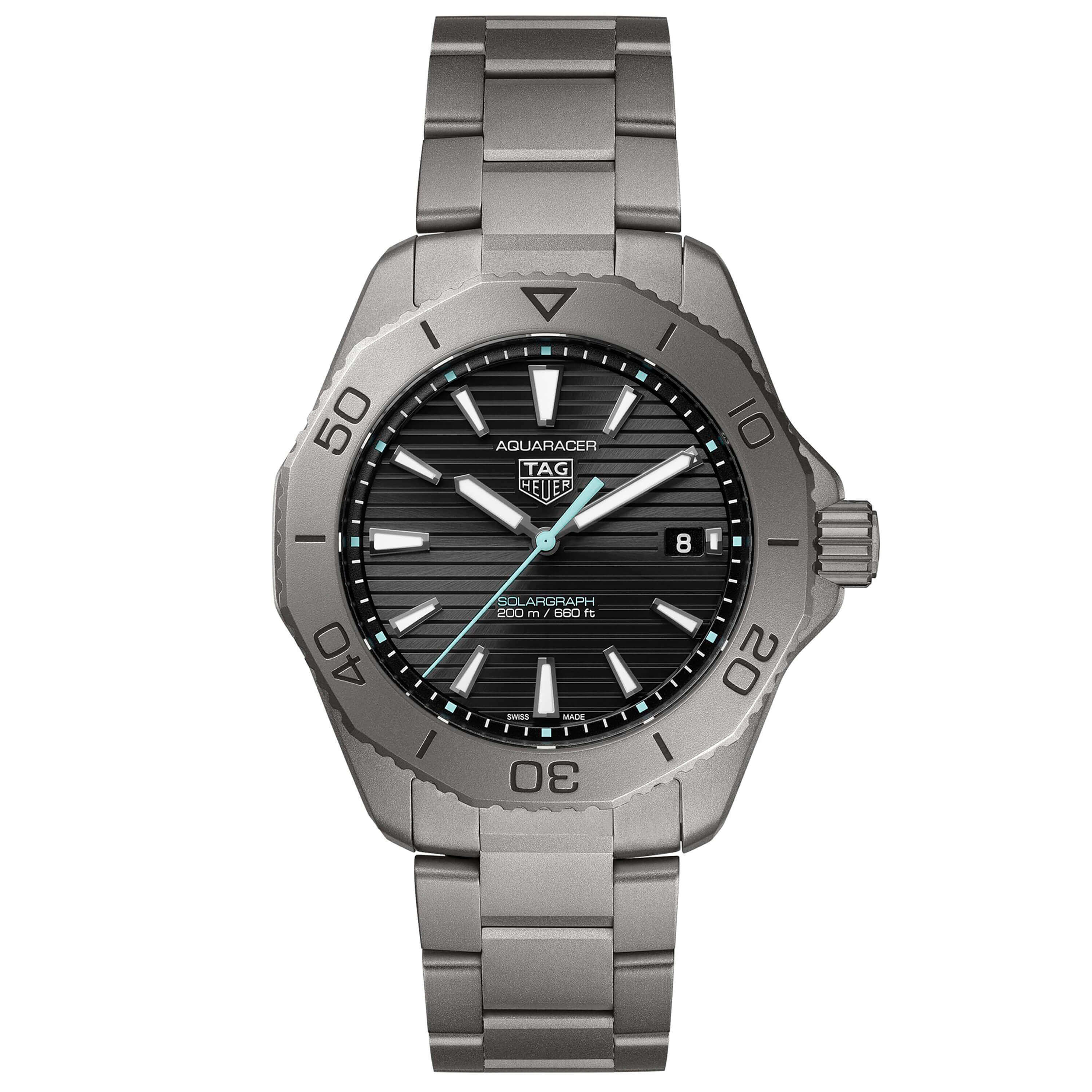 TAG Heuer Aquaracer Professional 200 Solargraph Watch Titanium