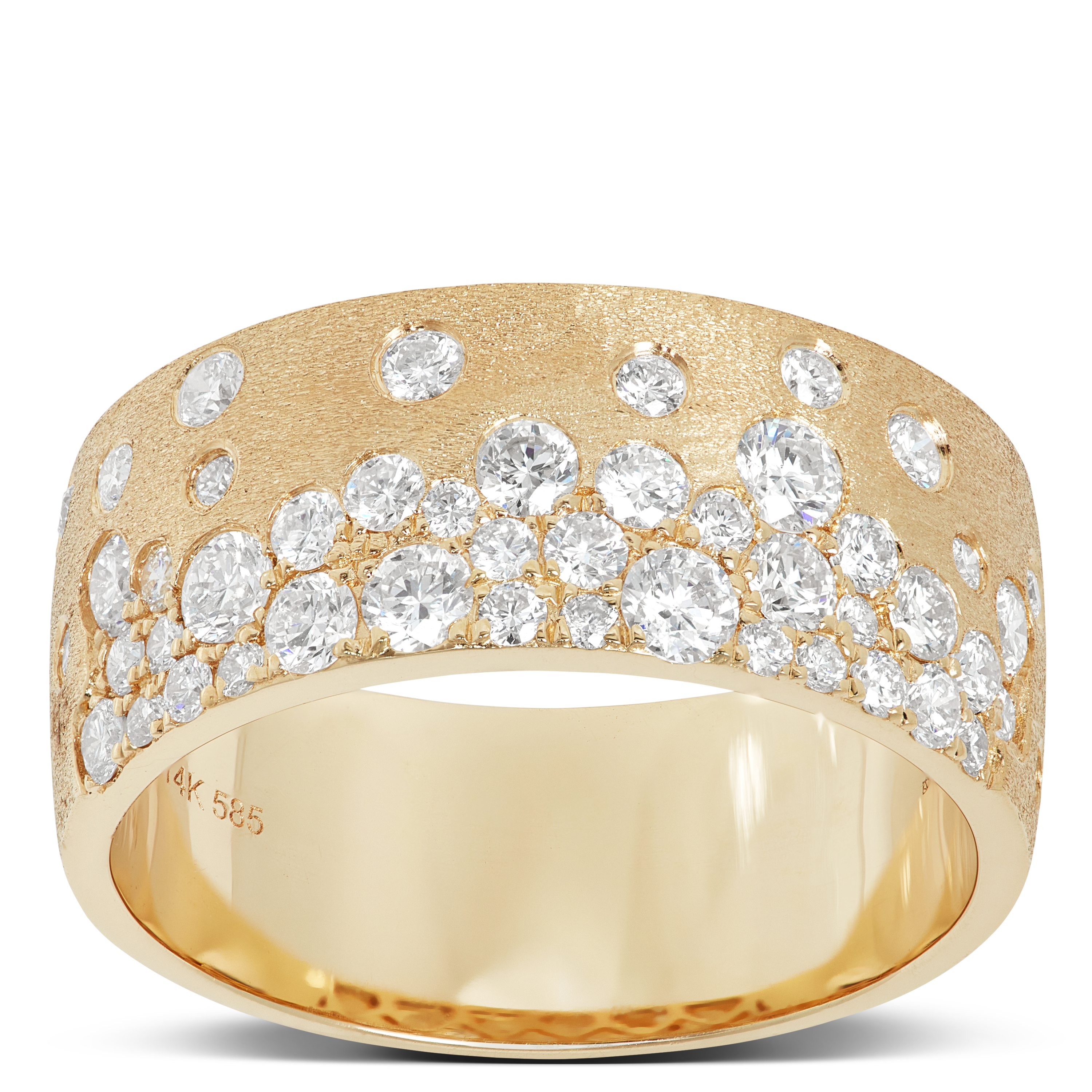 14K GOLD DIAMOND DEBBIE BRIDGE RING