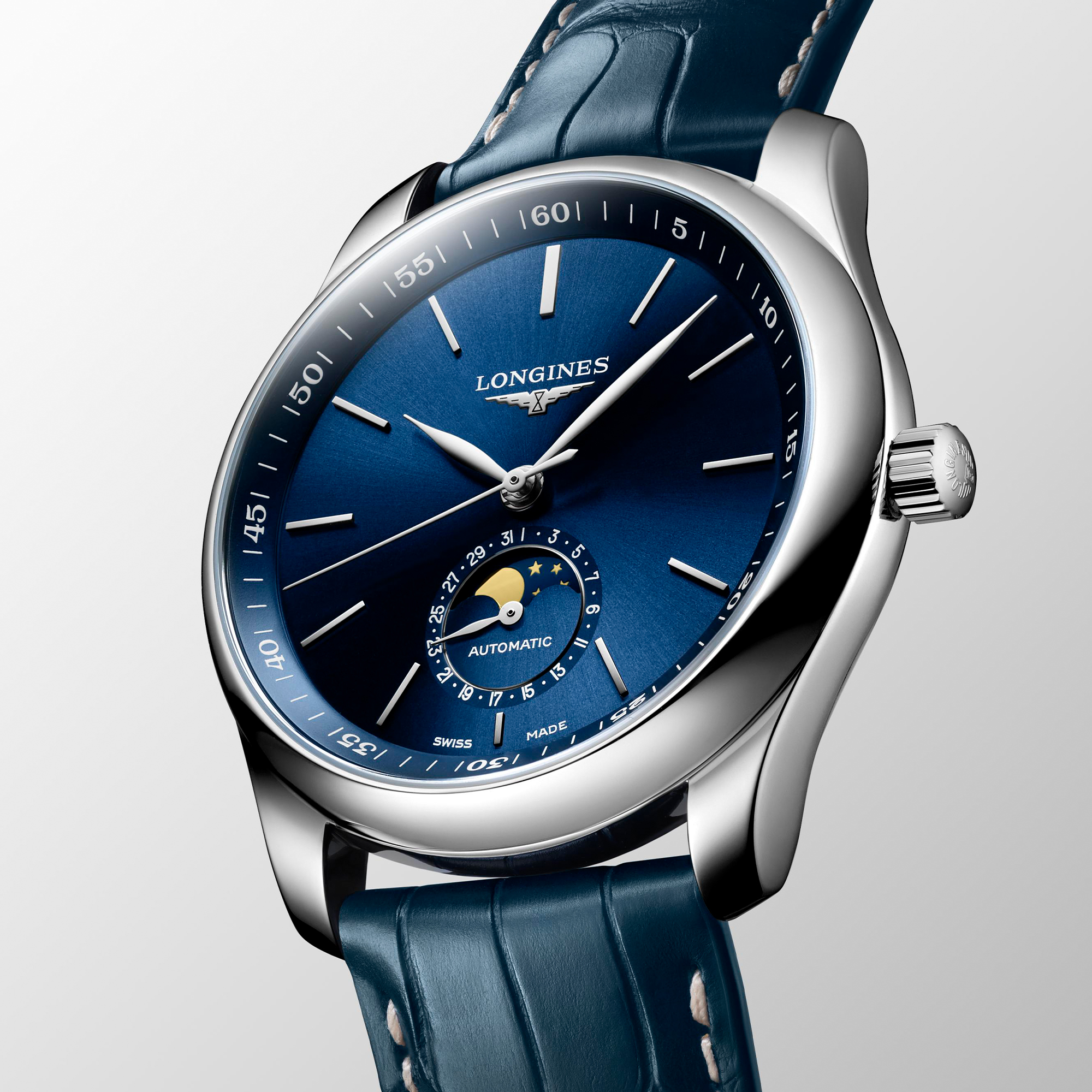 Longines Master Collection Watch Blue Dial 40mm