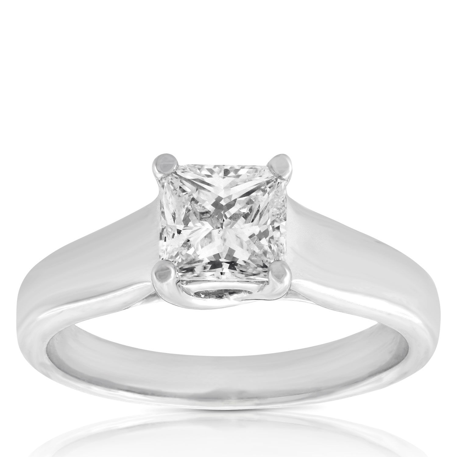 Ikuma Canadian Princess Cut Diamond Solitaire Ring 14K, 1 ct. | Ben ...