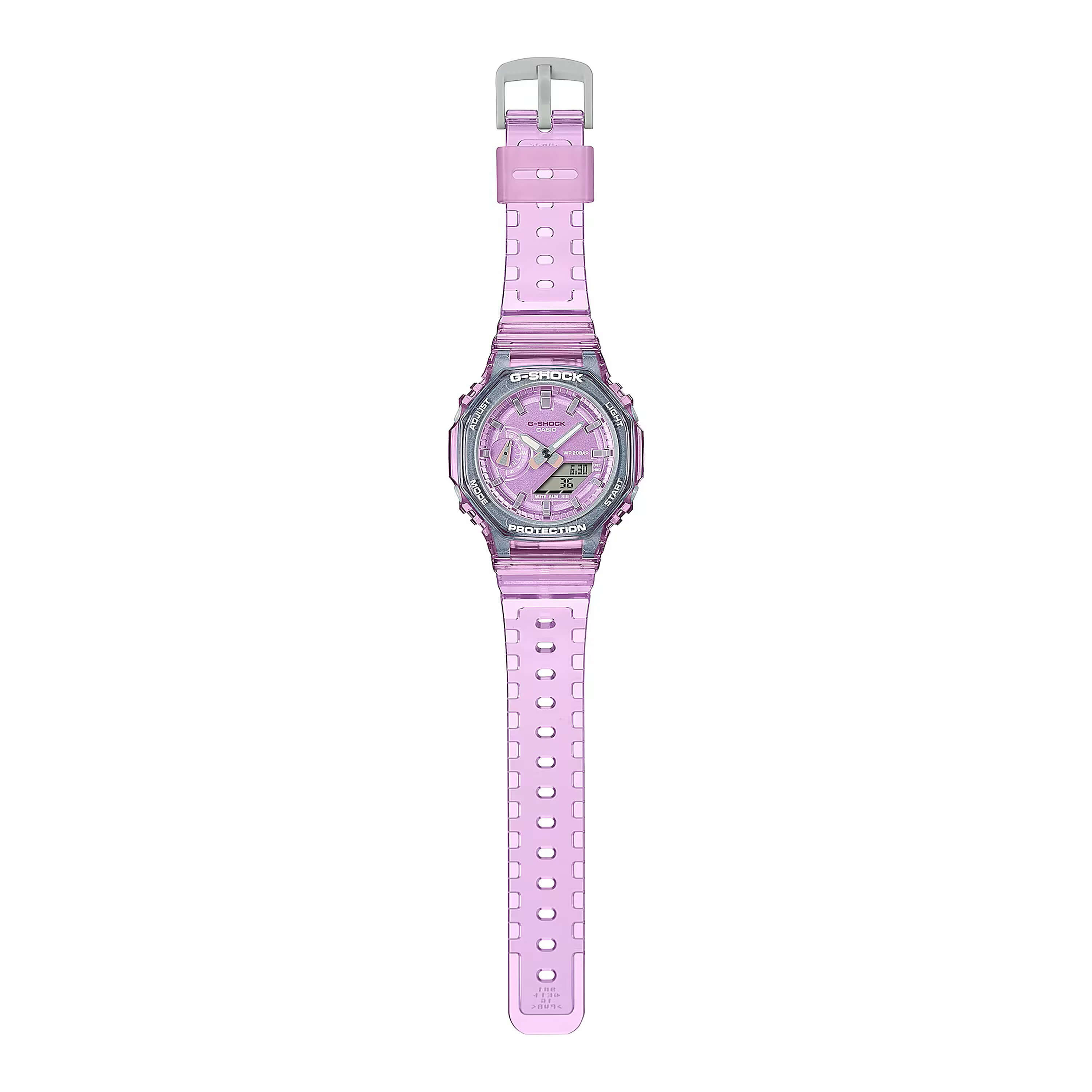 G-Shock Analog-Digital Watch Pink Metallic Case and Dial, 46mm