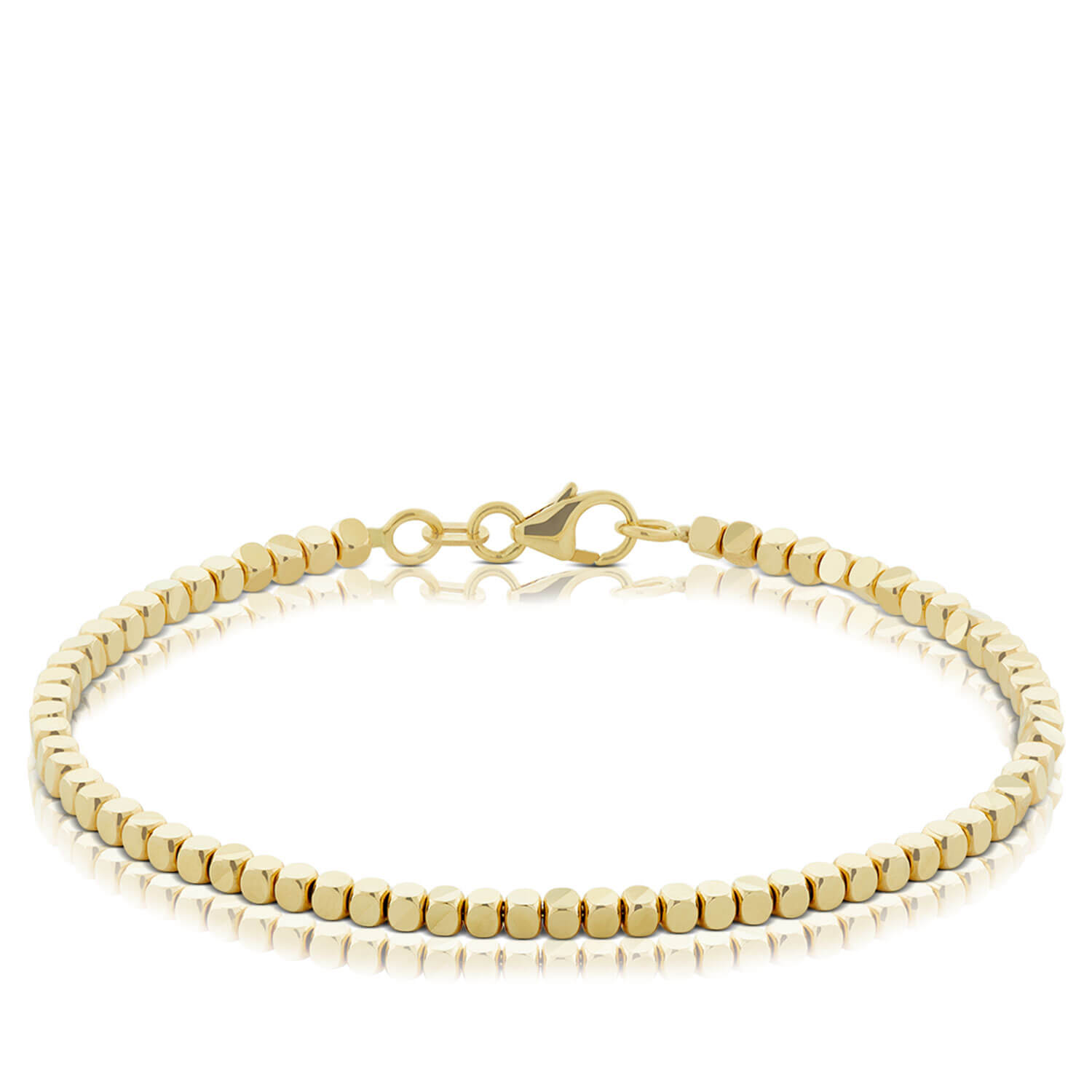 Adjustable Diamond Cut Bead Bracelet 14K | Ben Bridge Jeweler