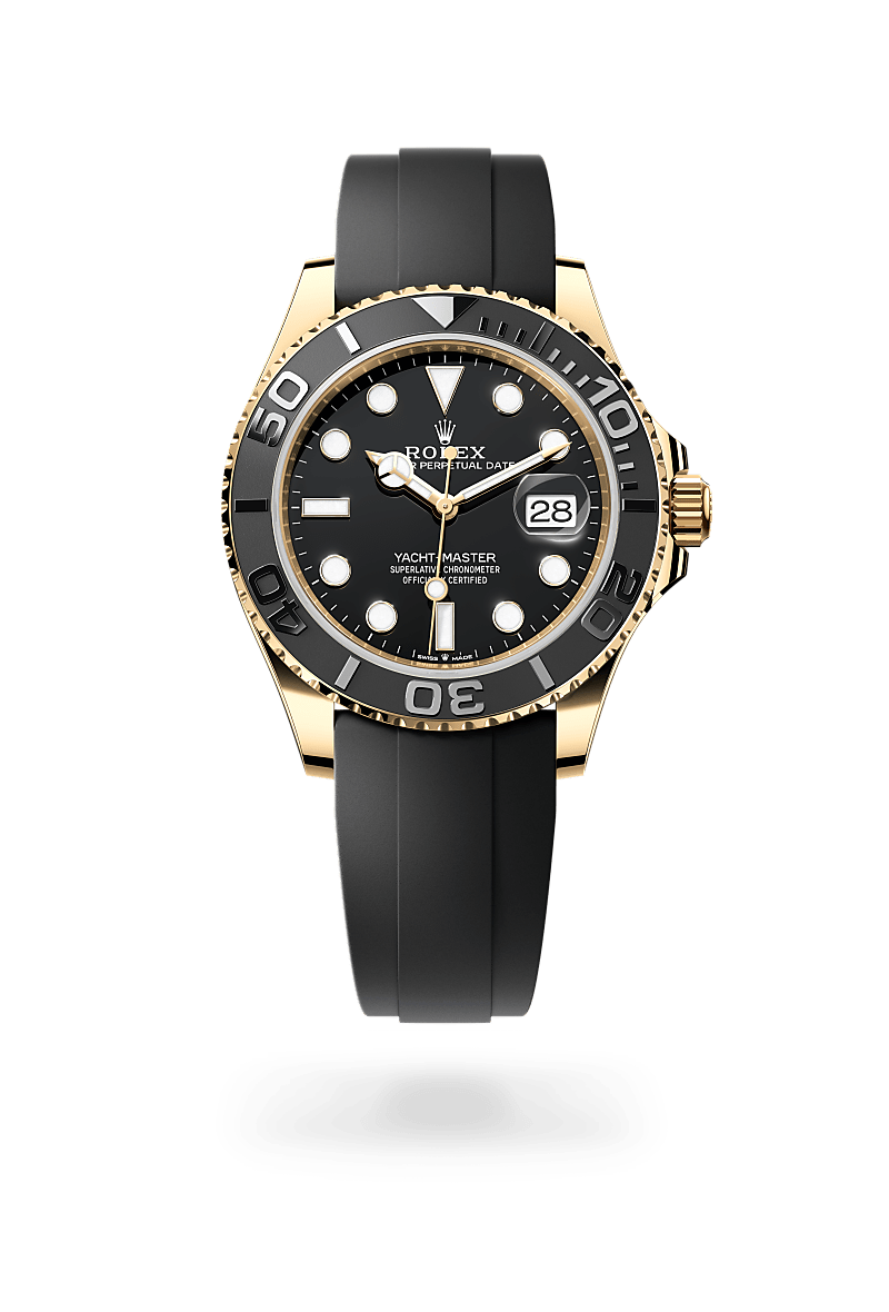 rolex yacht-master in 18 kt yellow gold, m226658-0001 - ben bridge