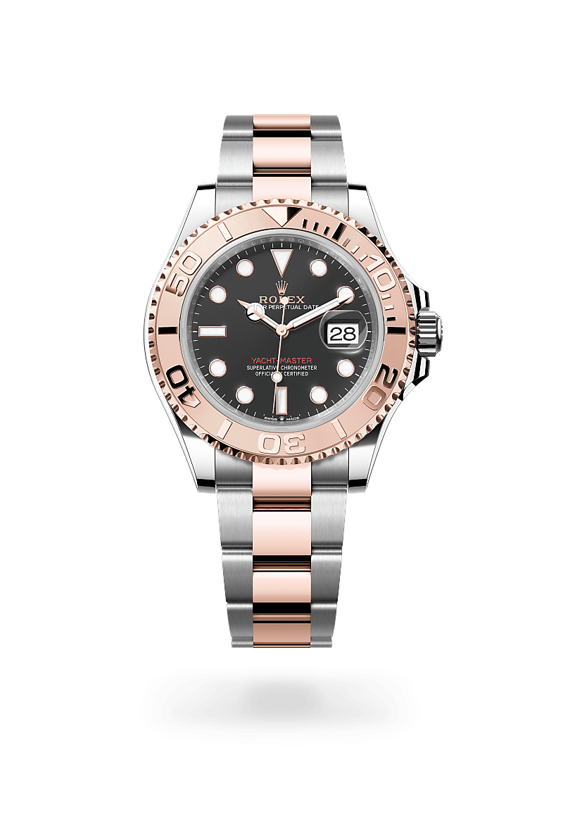 rolex yacht-master in everose rolesor - combination of
                oystersteel and everose gold, m126621-0002 - ben bridge