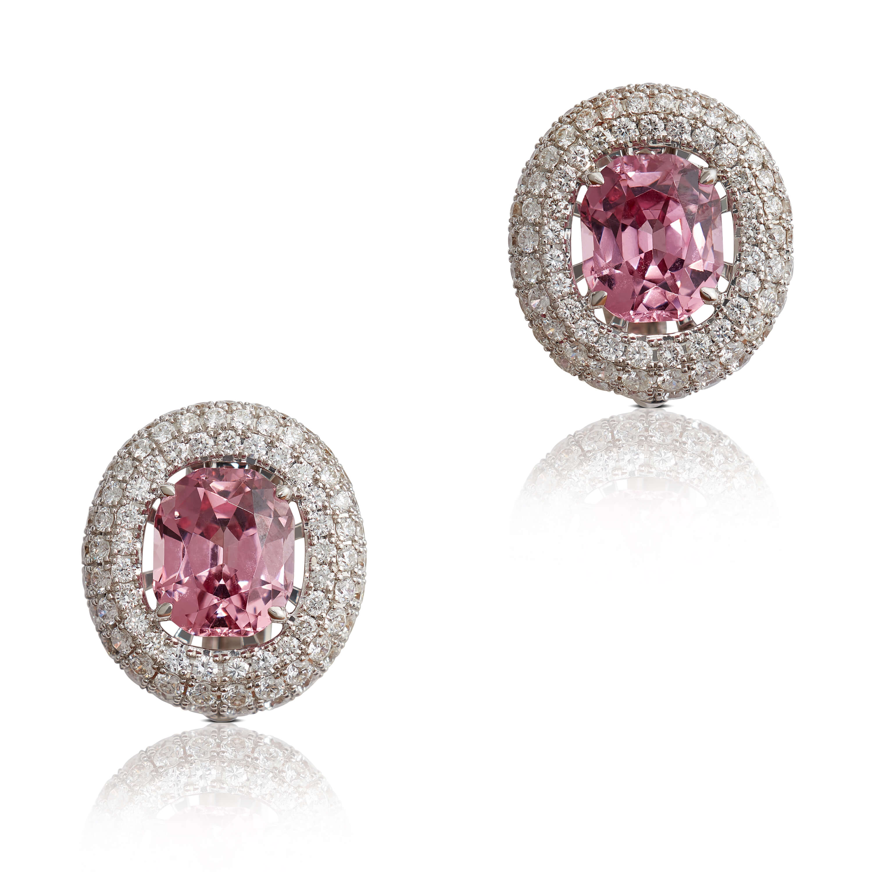 pink spinel earrings