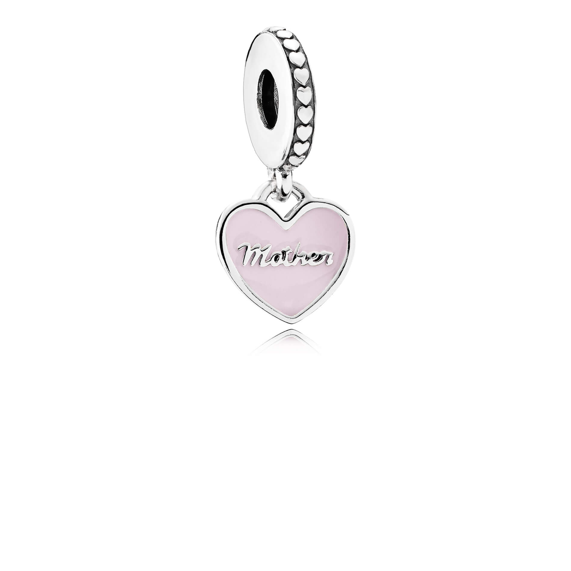 Pandora Mother & Daughter Hearts, Enamel & CZ Dangle Charm - 792072EN40 | Ben Bridge Jeweler