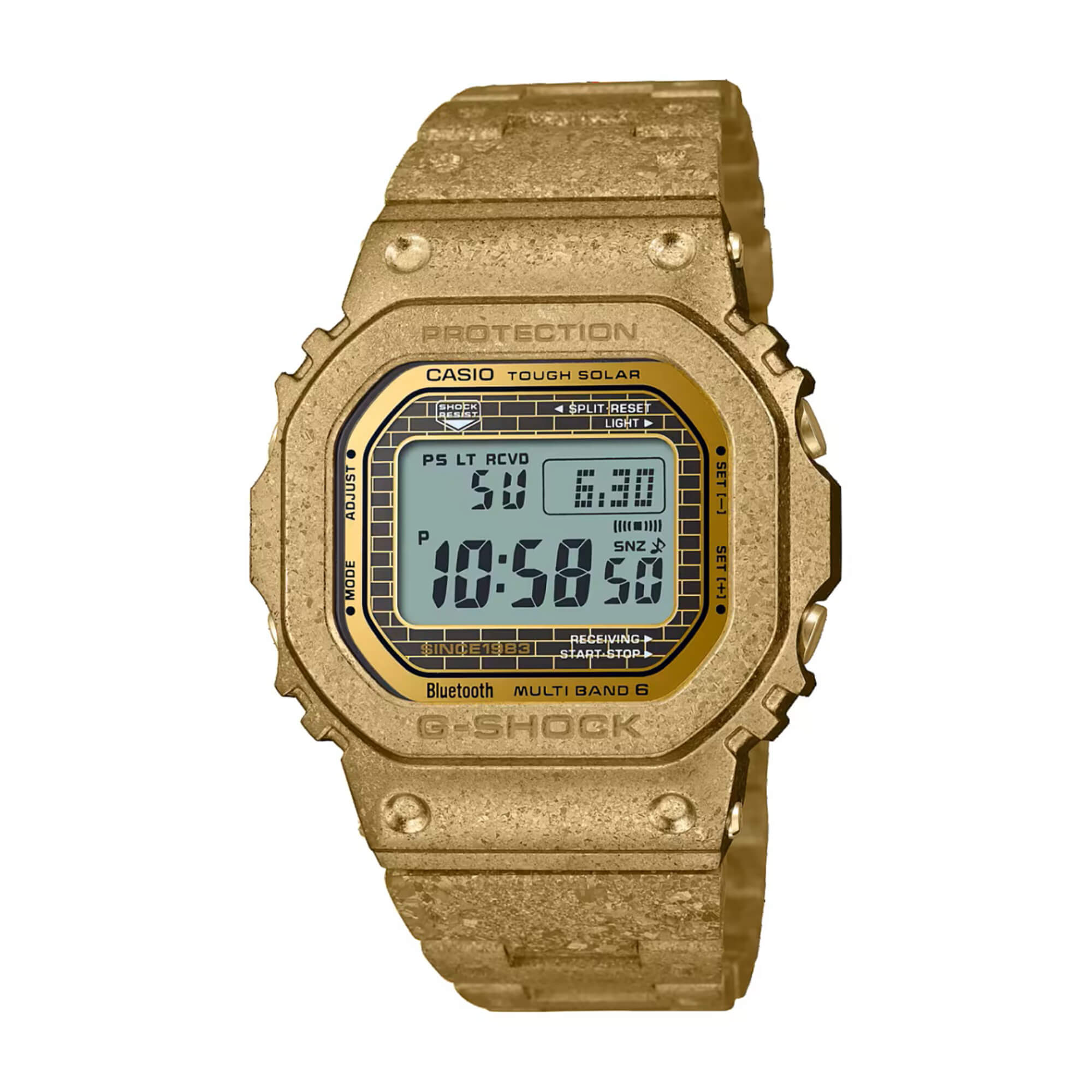 G-Shock Full Metal Watch Digital Dial Gold-Tone Steel Bracelet 