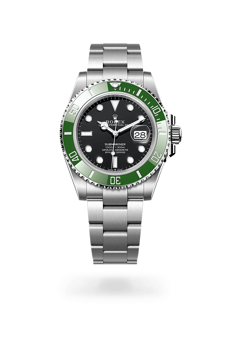 rolex submariner in oystersteel, m126610lv-0002 - ben bridge